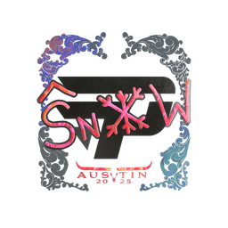 Naklejka | snow (holograficzna) | Austin 2025