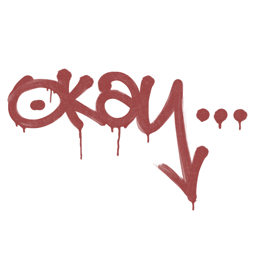 Zapieczętowane graffiti | Okej (krwista czerwień)
