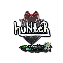 Sticker | huNter (Glitter) | Antwerp 2022