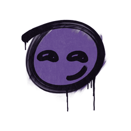 Zapieczętowane graffiti | Uśmieszek (potworna purpura)