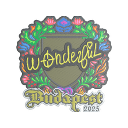 Sticker | w0nderful (Embroidered) | Budapest 2025