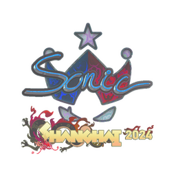 Naklejka | Sonic (holograficzna) | Szanghaj 2024