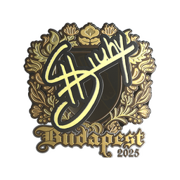 Naklejka | siuhy (złota) | Budapeszt 2025