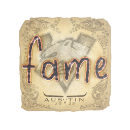 Sticker | fame | Austin 2025