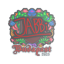 Sticker | jabbi (Embroidered) | Budapest 2025