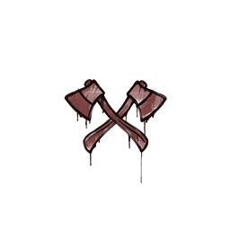 Sealed Graffiti | X-Axes (Brick Red)