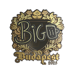 Sticker | biguzera (Gold) | Budapest 2025