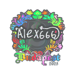 Sticker | alex666 (Holo) | Budapest 2025