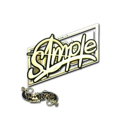 Sticker | s1mple (Gold) | Paris 2023