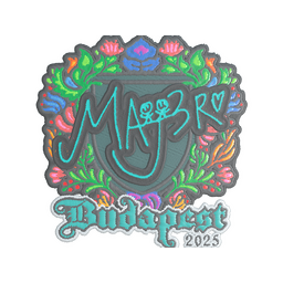 Sticker | MAJ3R (Embroidered) | Budapest 2025