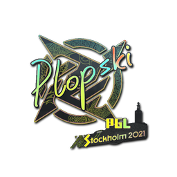 Naklejka | Plopski (holograficzna) | Sztokholm 2021