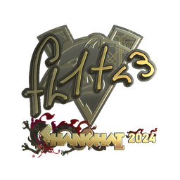 Naklejka | FL1T (złota) | Szanghaj 2024