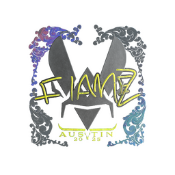 Naklejka | FlameZ (holograficzna) | Austin 2025