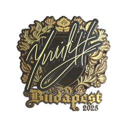 Naklejka | yuurih (złota) | Budapeszt 2025