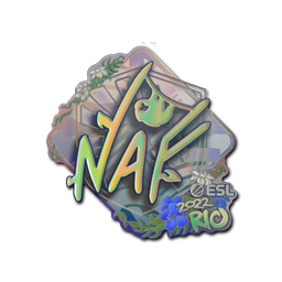 Naklejka | NAF (holograficzna) | Rio 2022