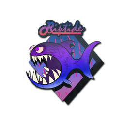 Sticker | Purple Jaggyfish