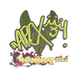 Naklejka | apEX (holograficzna) | Szanghaj 2024