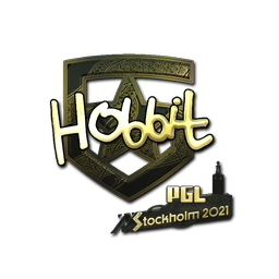 Naklejka | HObbit (złota) | Sztokholm 2021