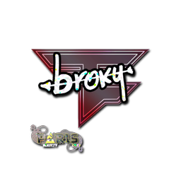 Naklejka | broky (brokatowa) | Paryż 2023