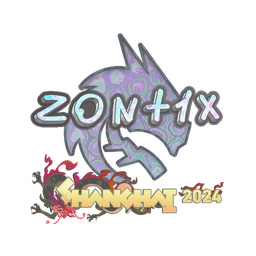 Naklejka | zont1x (holograficzna) | Szanghaj 2024