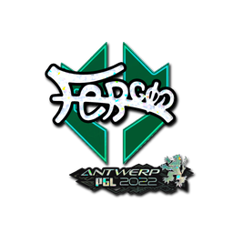 Sticker | fer (Glitter) | Antwerp 2022