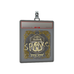 Sticker Slab | spooke (Gold) | Austin 2025
