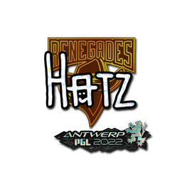 Sticker | hatz (Glitter) | Antwerp 2022
