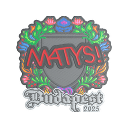 Sticker | MATYS (Embroidered) | Budapest 2025