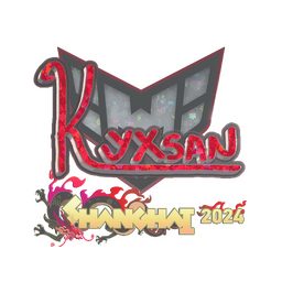 Naklejka | kyxsan (brokatowa) | Szanghaj 2024