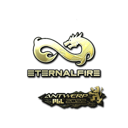 Sticker | Eternal Fire (Gold) | Antwerp 2022
