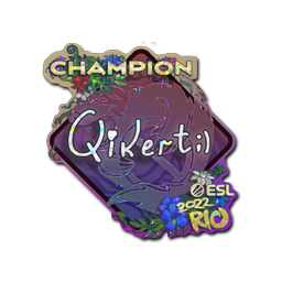 Sticker | qikert (Glitter, Champion) | Rio 2022