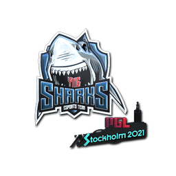 Naklejka | Sharks Esports (foliowana) | Sztokholm 2021