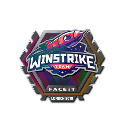 Naklejka | Winstrike Team (holograficzna) | Londyn 2018
