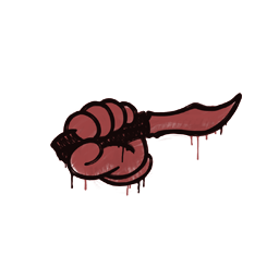 Sealed Graffiti | Backstab (Blood Red)