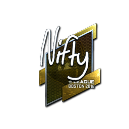 Naklejka | Nifty (foliowana) | Boston 2018