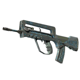 FAMAS | Cyanospatter (Battle-Scarred)