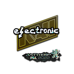 Naklejka | electronic (brokatowa) | Antwerpia 2022