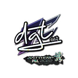 Sticker | dgt (Glitter) | Antwerp 2022