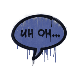 Sealed Graffiti | Uh Oh (SWAT Blue)