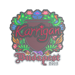 Sticker | karrigan (Embroidered) | Budapest 2025